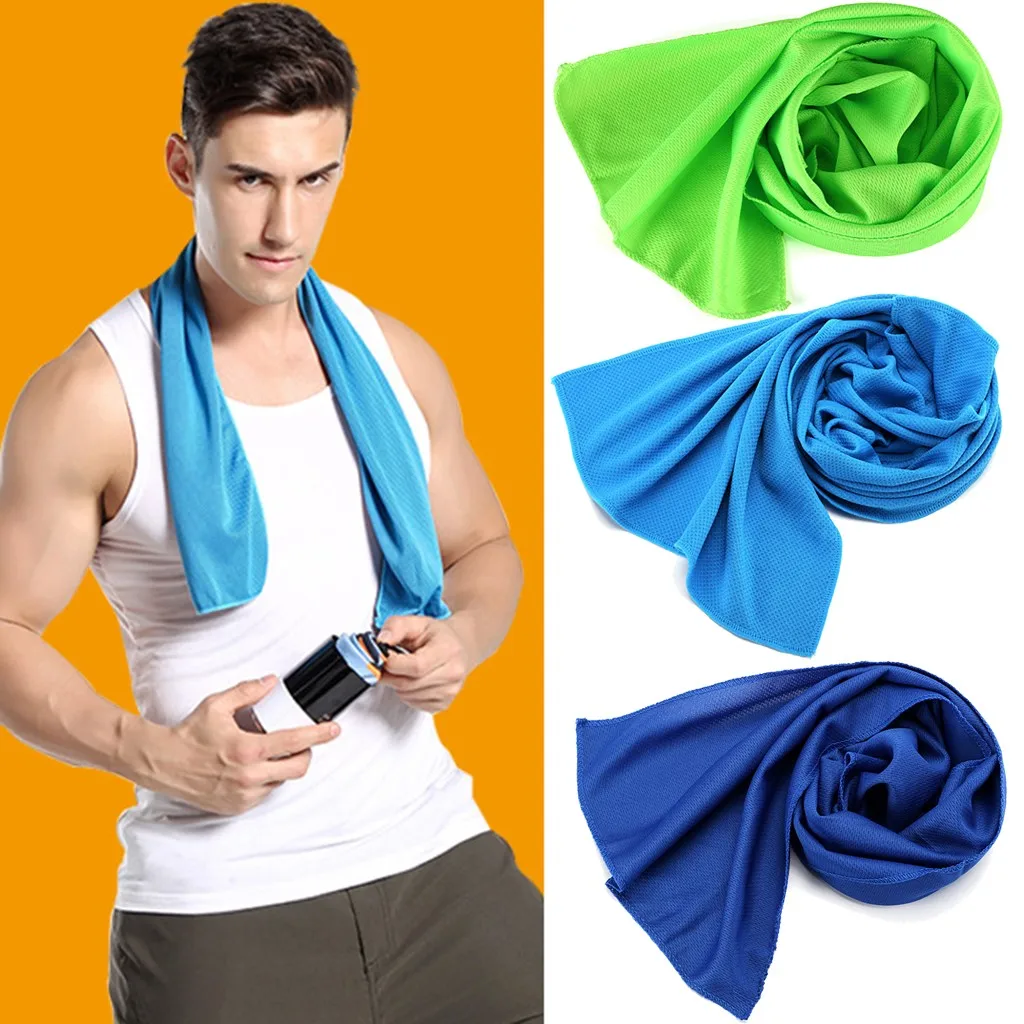 Пляжное полотенце с эффектом холода Ouneed сушка для путешествий спорта плавания