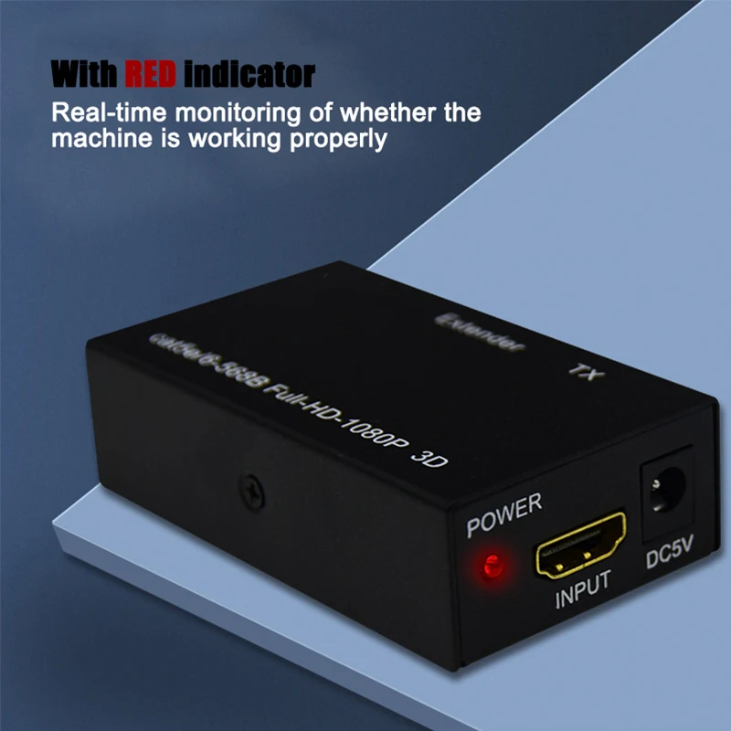 Удлинитель HDMI 1080P FHD совместим с RJ45 60 м разветвитель отправитель и приемник через