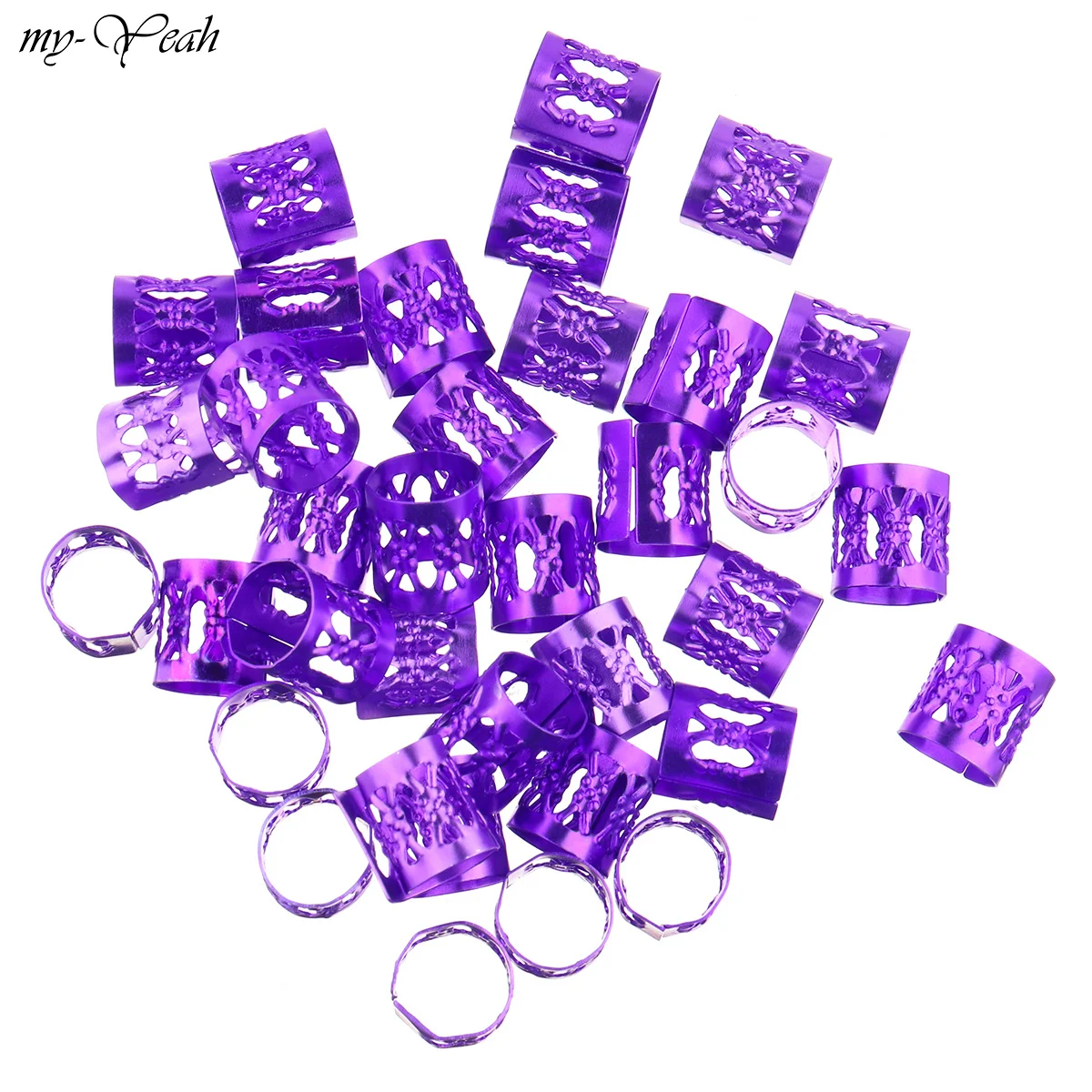 100 шт./лот золотистые/Серебристые/косички для волос смешанные цвета микро