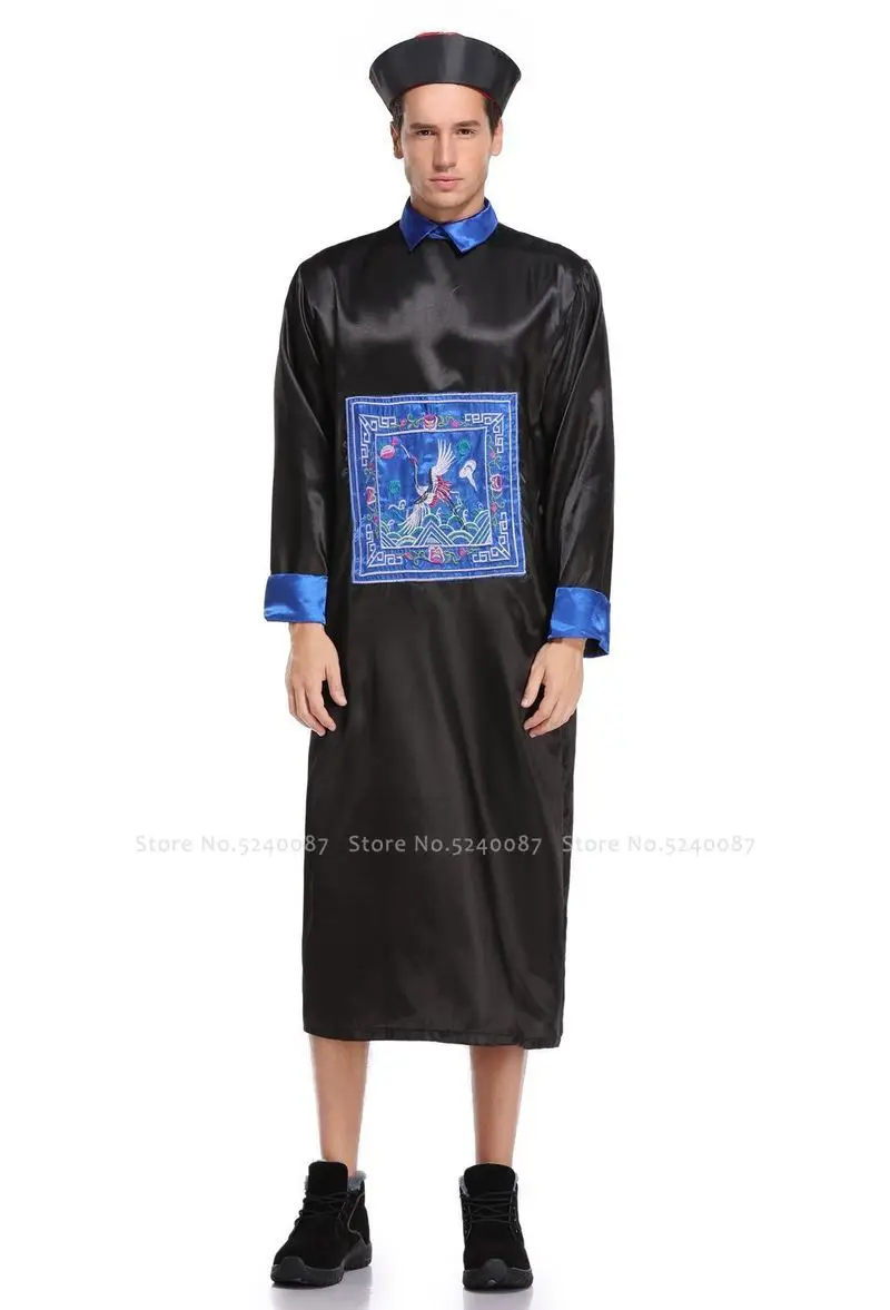 Семейный костюм на Хэллоуин в китайском стиле династии Цин зомби косплей