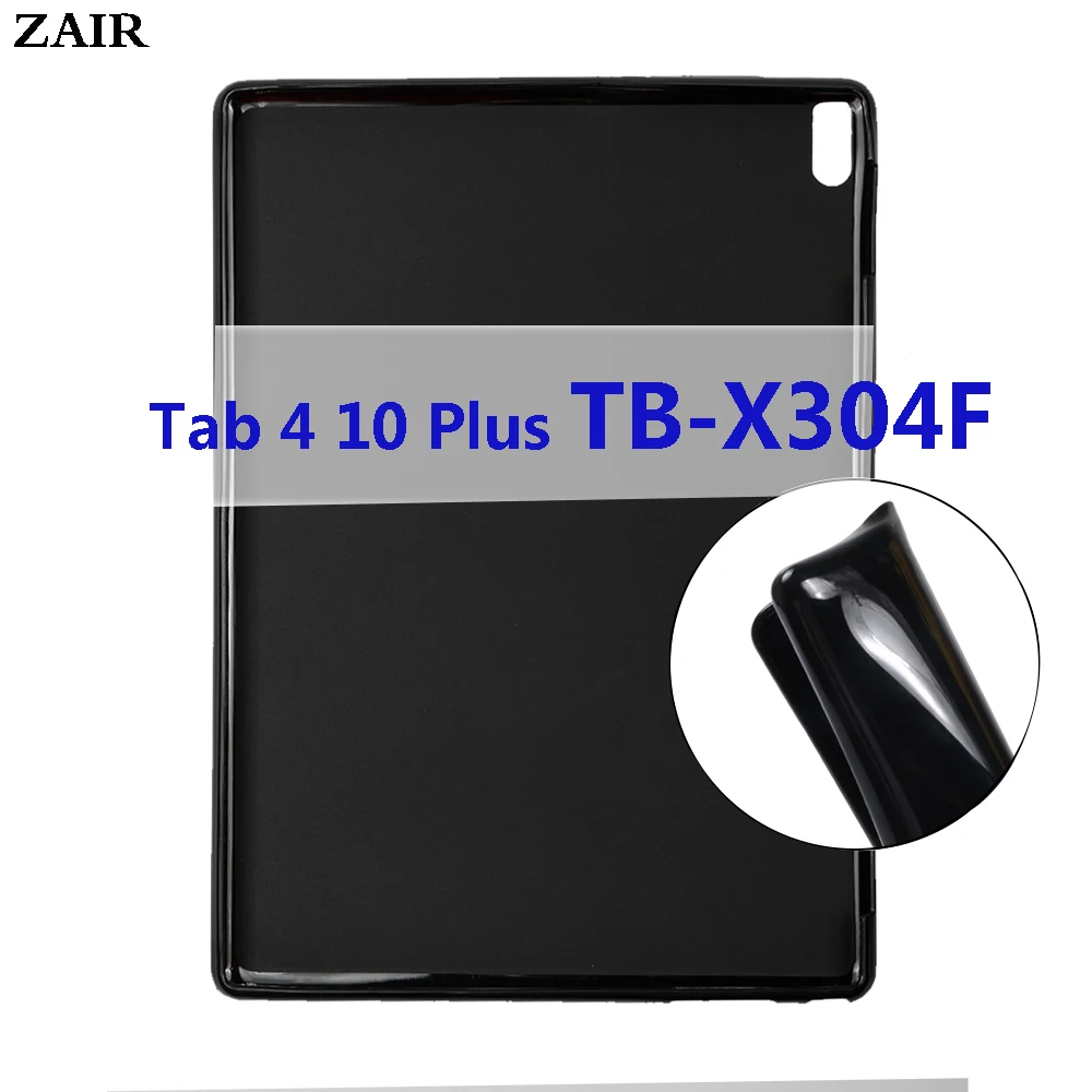 

Case For Lenovo Tab 4 10 Plus 10.1 TB-X304L TB-X304F TB-X304 Bendable Soft Silicone TPU Protective Shell Shockproof Tablet Cover