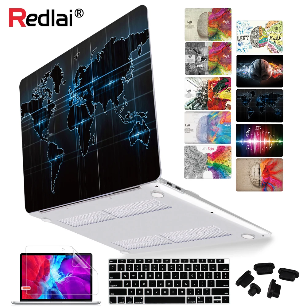 Чехол для ноутбука MacBook Air Pro Retina 12 13 15 16 дюймов A2141 A2338 A2289 2020 A2179 A2337 A1932 пластиковый