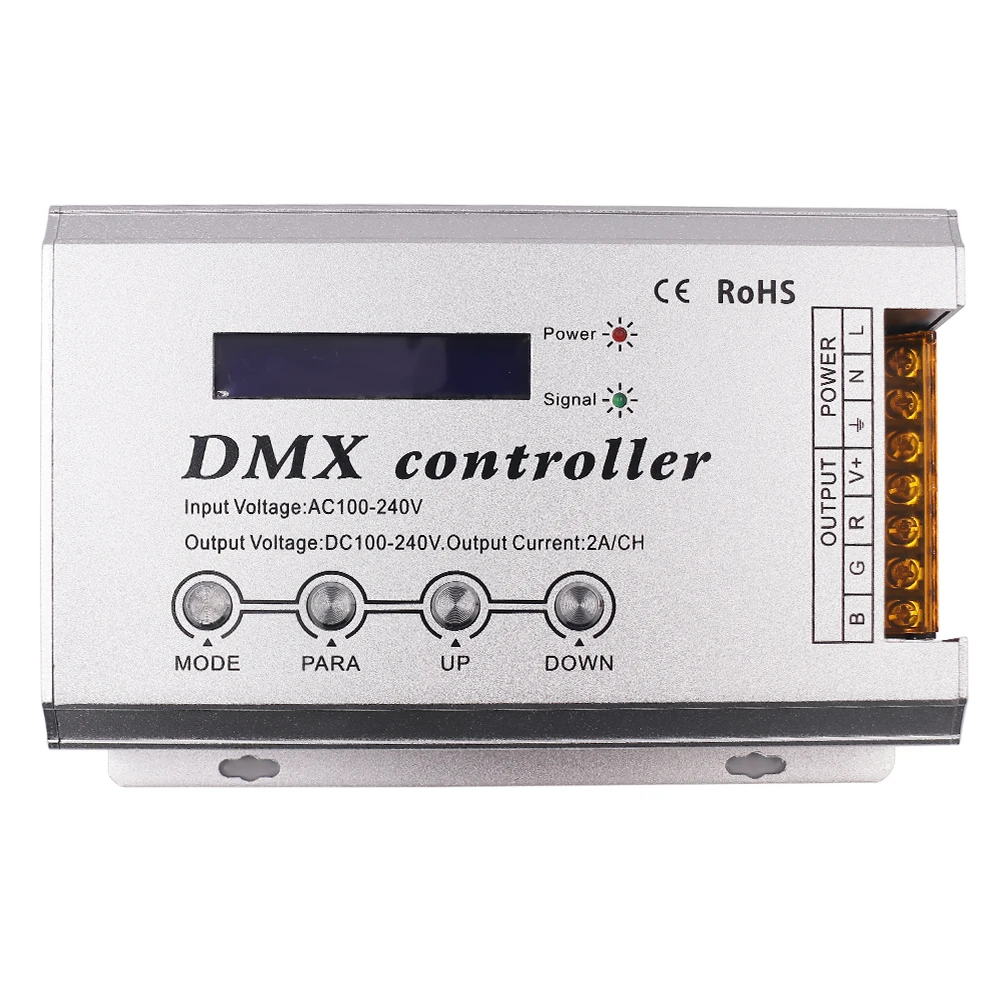 DMX300 AC 100В/220В высокого напряжения RGB контроллер DMX декодера 3CH x 2A для led неоновая