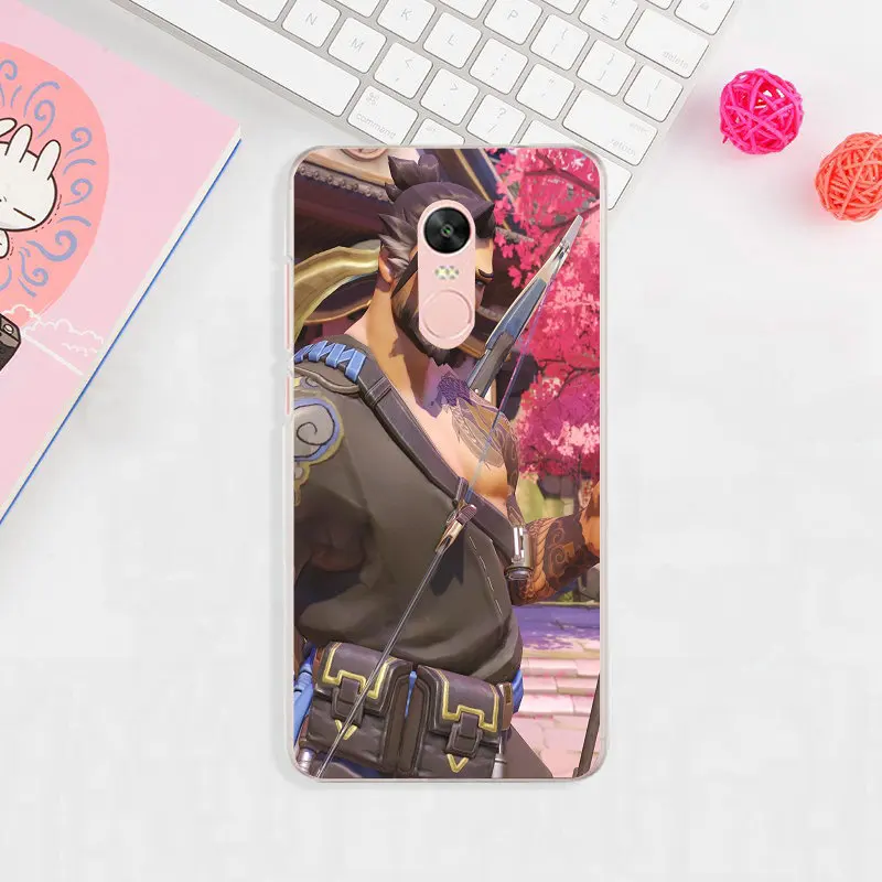 Hanzo Overwatchs OW Character Soft TPU Phone Cases Cover for Xiaomi Redmi Mi Note 2 3 3S 4X 4A 5 6 5S 5A 8 A1 Pro Plus Shell |