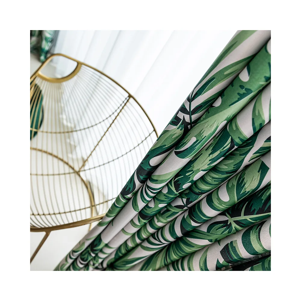 

Modern Simple One-sided Printing Curtains for Living Dining Room Bedroom.