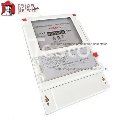 Двухсторонний умный электрический счетчик DTSY606 трехфазного четырехпроводного