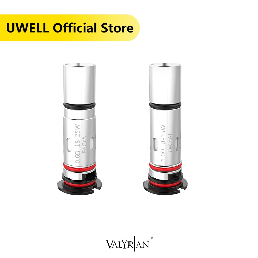 

UWELL Valyrian Pod System Coil 1.0/0.6 Ohm MTL/DTL Suitable For Valyrian Pod Valyrian SE Pod System Electronic Cigarette Kit