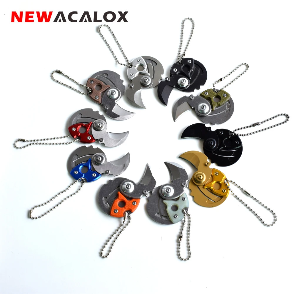 EDC портативный складной нож для ключей Подарочный охотничий брелок выживания