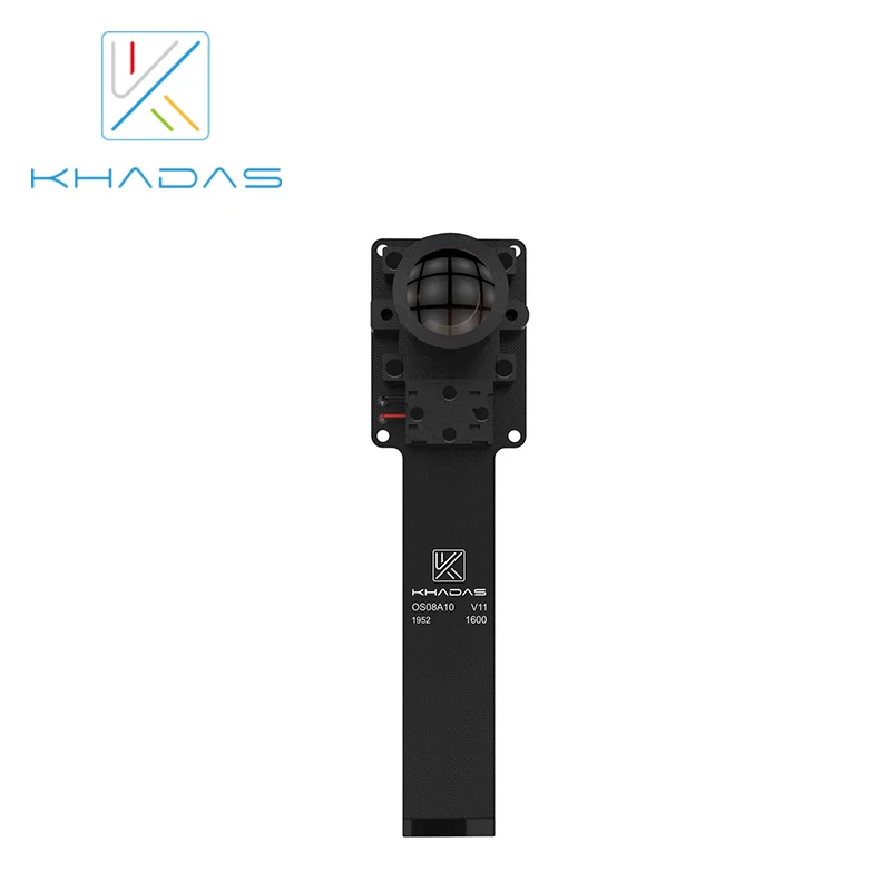 OS08A10 8 megapixel HDR Camera Khadas MIPI-CSI Interface with Flexible FPC Cable M12 Interchangeable Lens 4 Channels 160 Degree