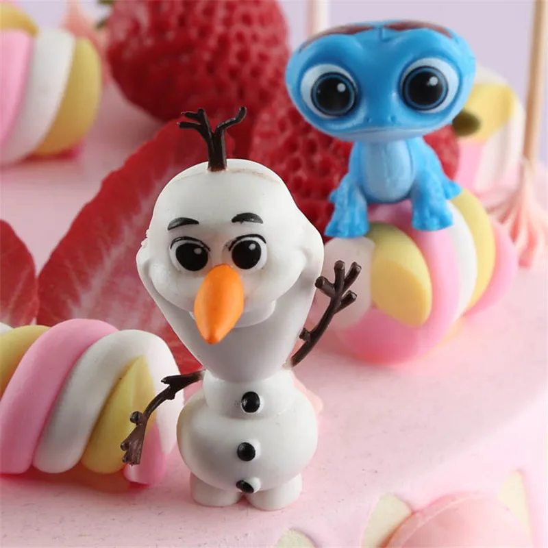 

12pcs/Lot Disney Frozen 2 Elsa Anna Kristoff Olaf Fire Elves Cute Mini Action Figure Model Doll Toy Set Girls Birthday Gifts