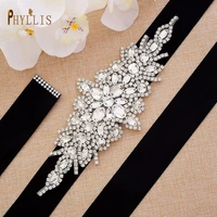 s02 crystal wedding belt rhinestones sash bridal accessories silver diamond party dress sash off white ribbon women waistband