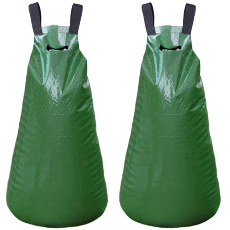 Мешок для полива деревьев 2 упаковки 20 галлонов регулируемый мешок медленного