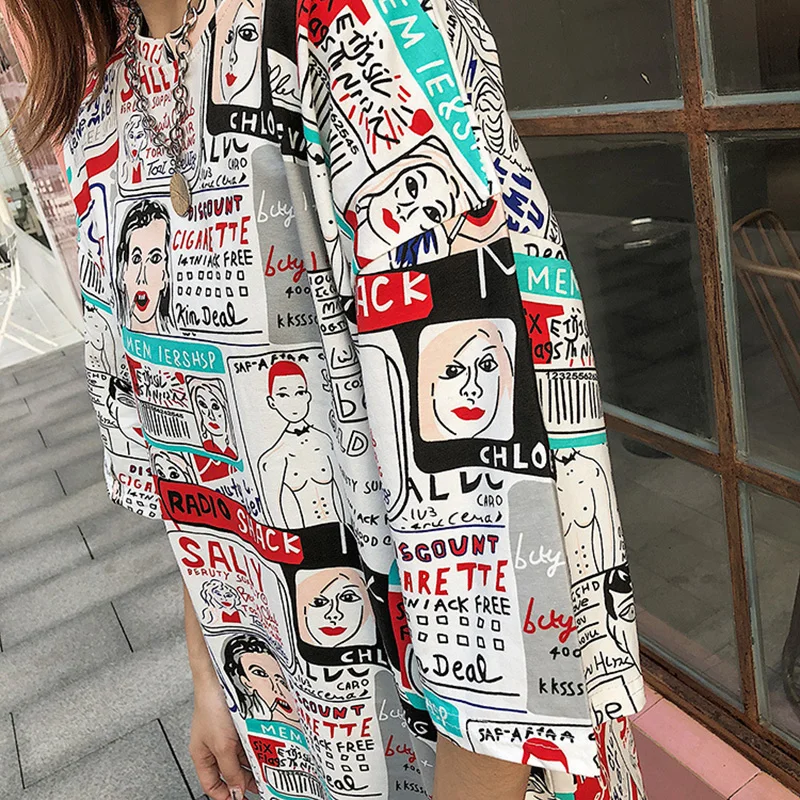 Винтажная футболка в стиле харадзюку панк женские смешные футболки с коротким