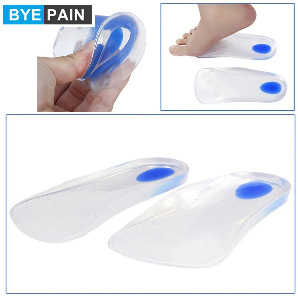1 пара BYEPAIN уход за ногами массажный гель чашки для пятки Подошвенный Фасциит