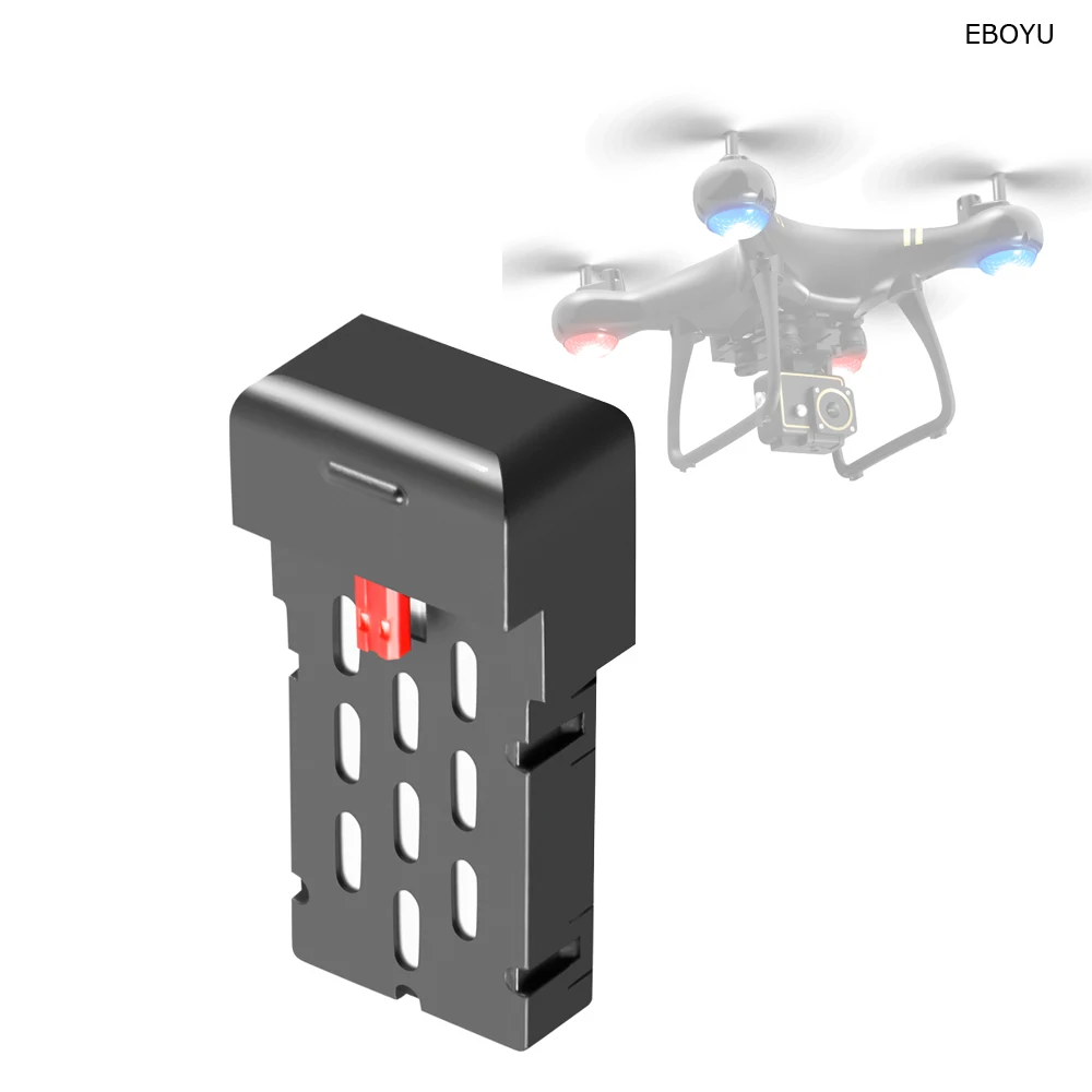 

EBOYU 3,7 V 1350MAH литий-полимерная батарея для LS-LF608 PRO LSRC-LF608 RC Дрон Квадрокоптер WiFi FPV Дрон запасная батарея