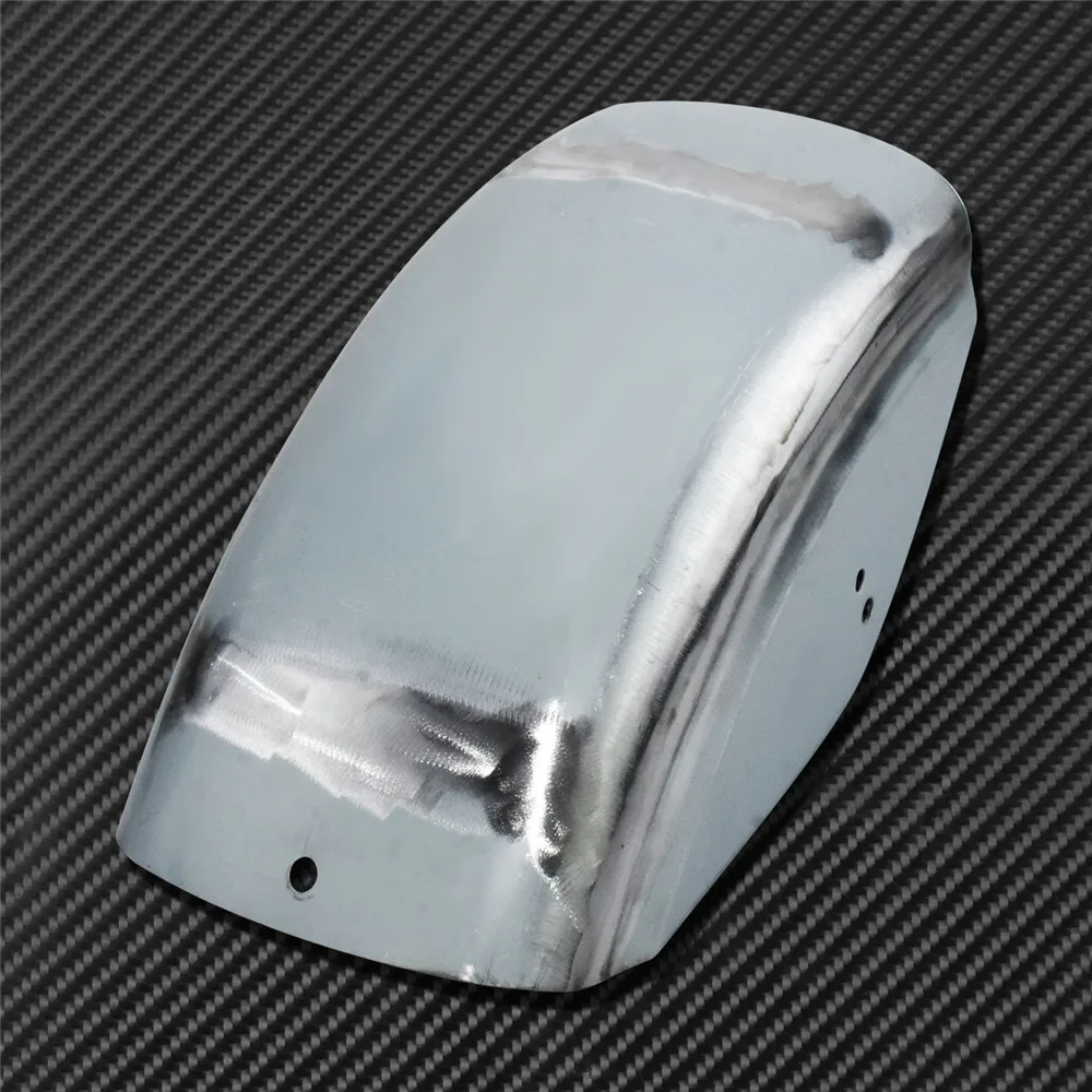 Короткое заднее крыло для мотоцикла черное/хромированное Harley Sportster Iron XL 883 1200 72