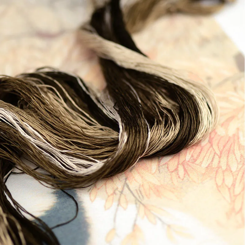 Шелковая нить для вышивки 1 шт./400 м из 100% шелка ручная вышивка крестиком серия