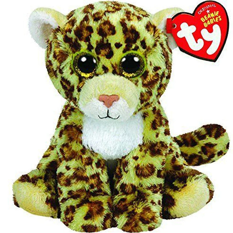 

15CM Ty Beanie Bubblegum Glitter Big Purple Eyes Cute Kawaii Lemur Stuffed Plush Animal Doll Baby Toys Gifts For Girls Boys