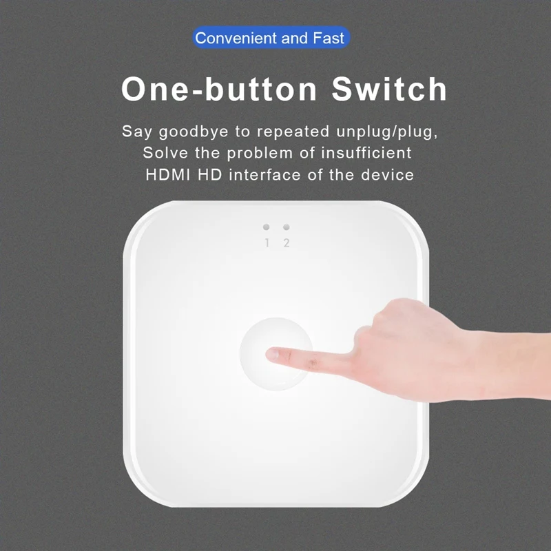 4K HDMI c ПЕРЕКЛЮЧАТЕЛЬ двунаправленный 2X1 AB Switcher разветвитель с 2 Порты и разъёмы Sup s