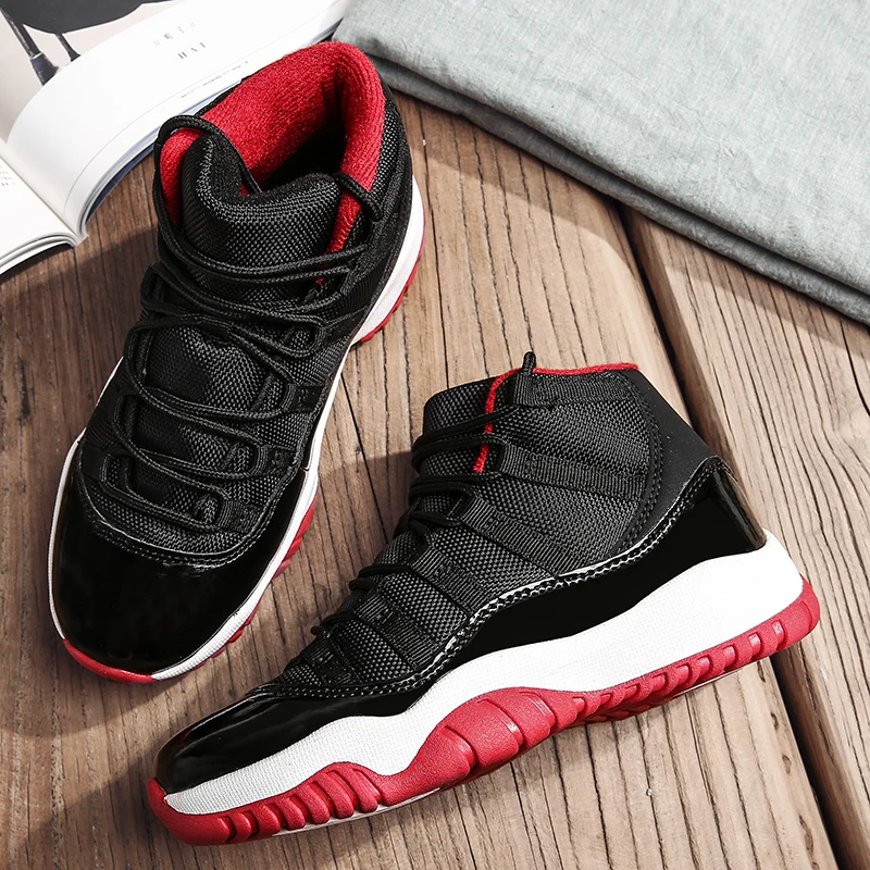 

Thick Sole Soft Casual Shoes Kids Sneakers Boys Basketball Shoes Non-slip Leather Children Sport Shoes Outdoor Boys Basket Shoes