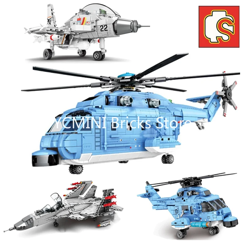 Конструктор Sembo креативная универсальная модель вертолета грузовика