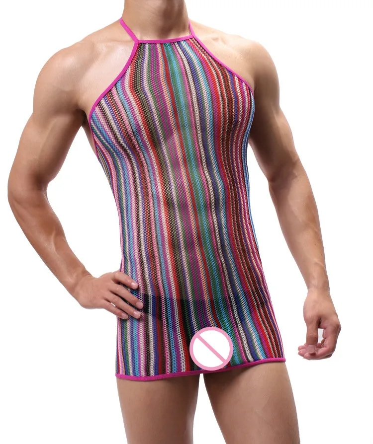 

Male Chemises Men's Lingerie Erotic Dress Plus Size Sexy Underwear New Sexy Sleepwear Hot Erotic Nightwear Husband Sexy Costumes