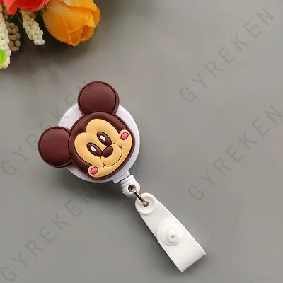New Cute Cartoon Retractable Pull Badge Reel ID Lanyard Name Tag Card Nurse Badge Holder lovely Kids Reels Office Supplies - Color: 20