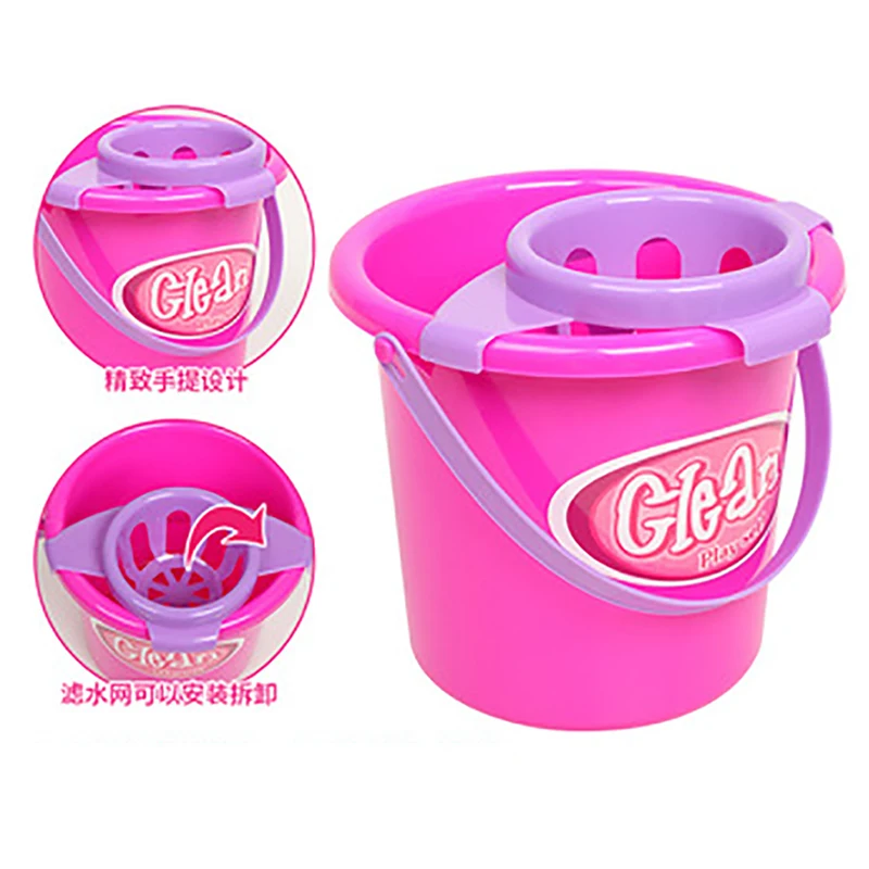 Набор мини инструментов для уборки детей Детская игровая метла ведро мытья