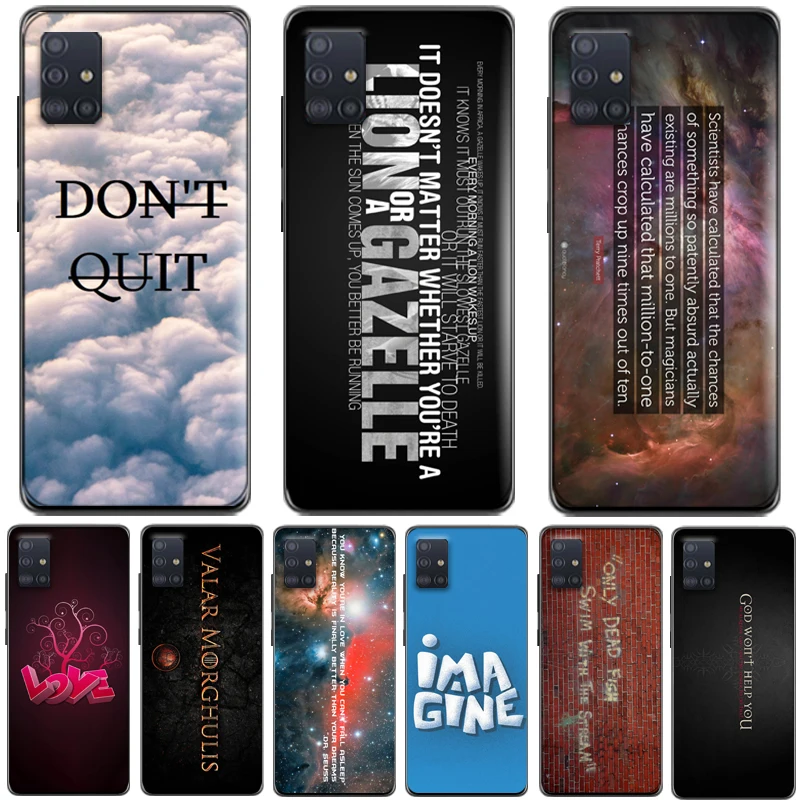 

Fashion Case For Samsung Galaxy A51 Phone 6.5 Inch Galaxy A51 Case 4G5G Silicon Soft Tpu Back For Samsung A51 A 51 Shockproof