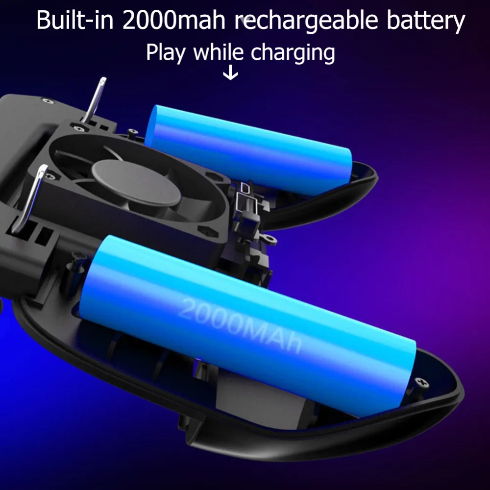 SR 2000 мАч Зарядное устройство power Bank тепловыделение H5 Вентилятор охлаждения геймпад джойстик ручка Fire Aim ключ для мобильного телефона PUBG игры