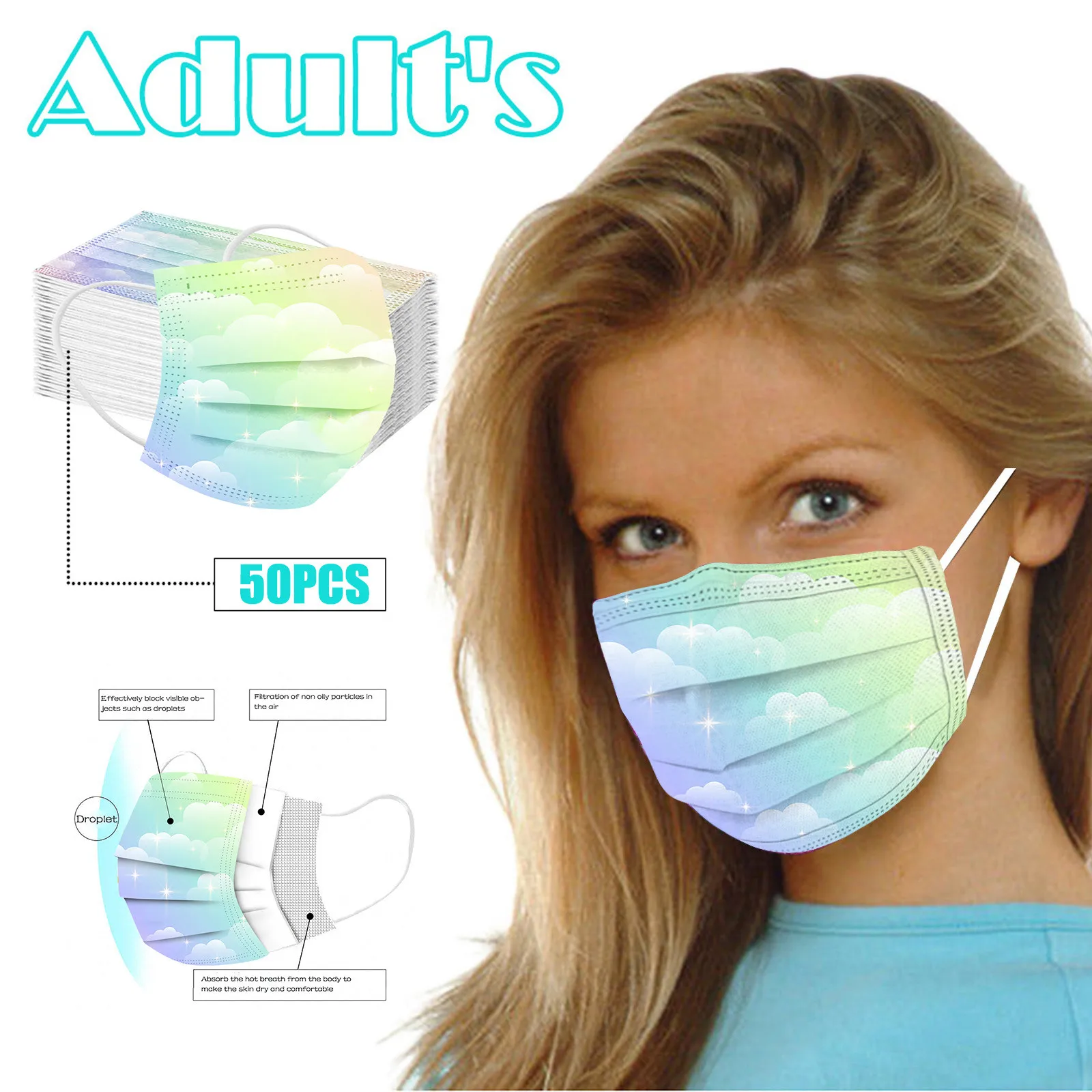 50 шт в наборе летние взрослых обувь для мужчин и женщин с принтом одноразовая