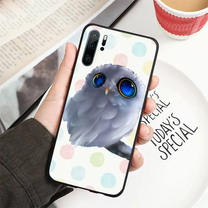 

Stylish and cute Animal Owl Phone Case For Huawei P40 P20 P30 Mate 40 20 10 Lite Pro Nova 5t P Smart 2019