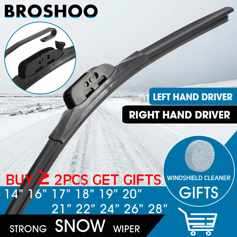 Автомобильная Щетка стеклоочистителя U-образный крюк из натурального каучука 14