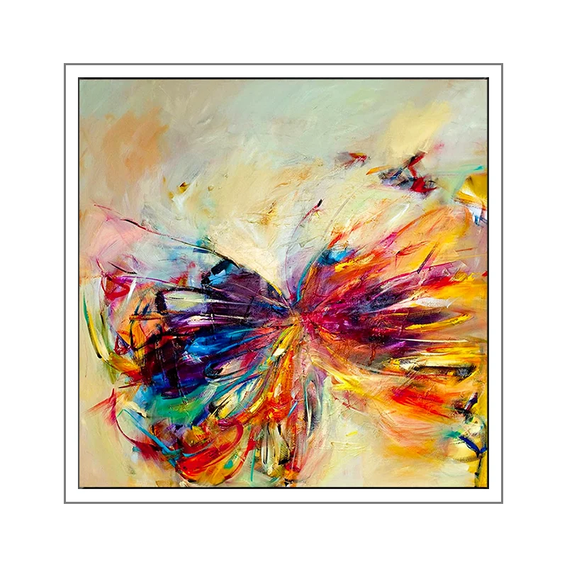 Современный домашний декор для гостиной спальни цветная бабочка Настенная