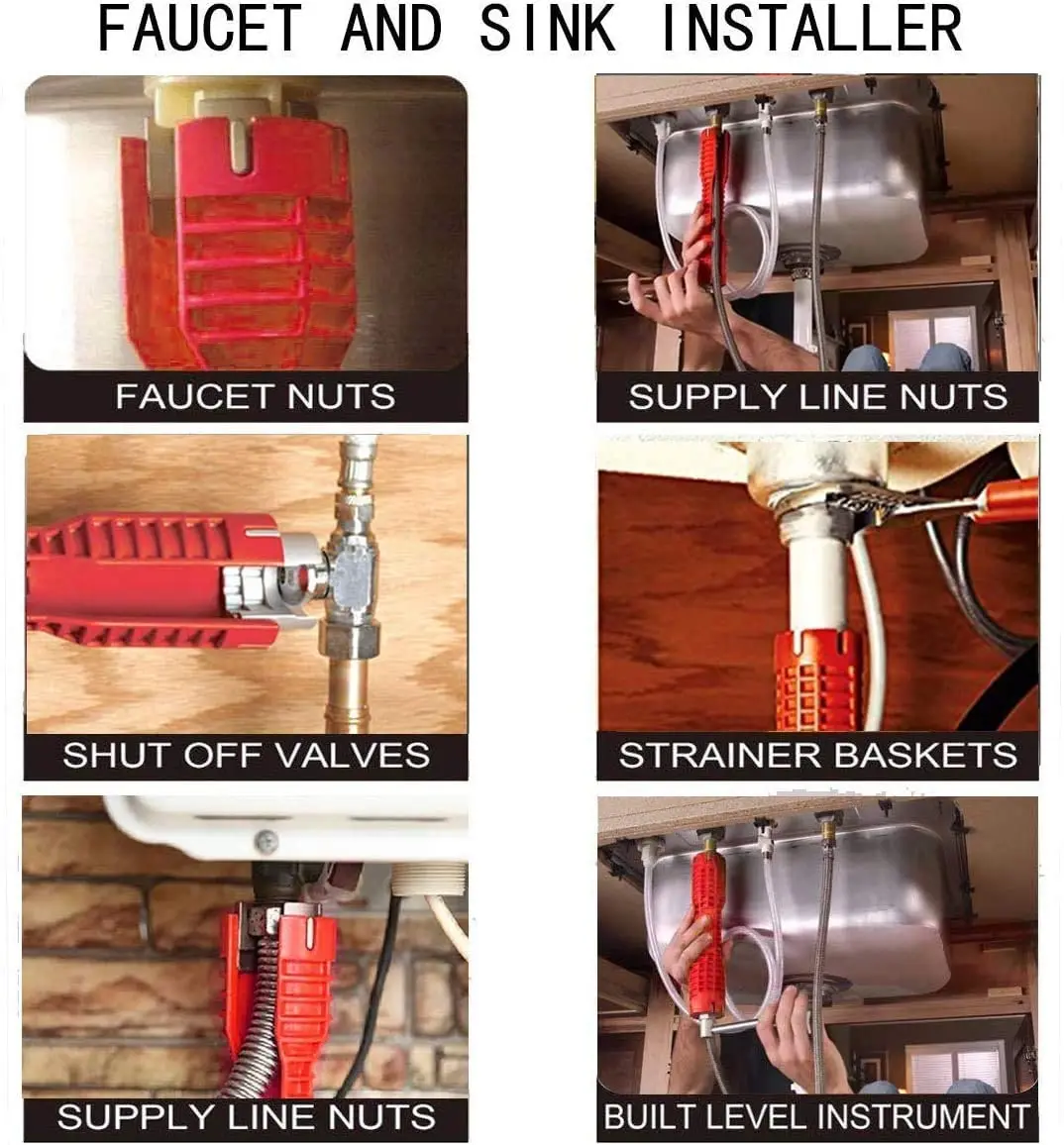 Гаечный ключ для смесителя и раковины инструмент с двойной головкой