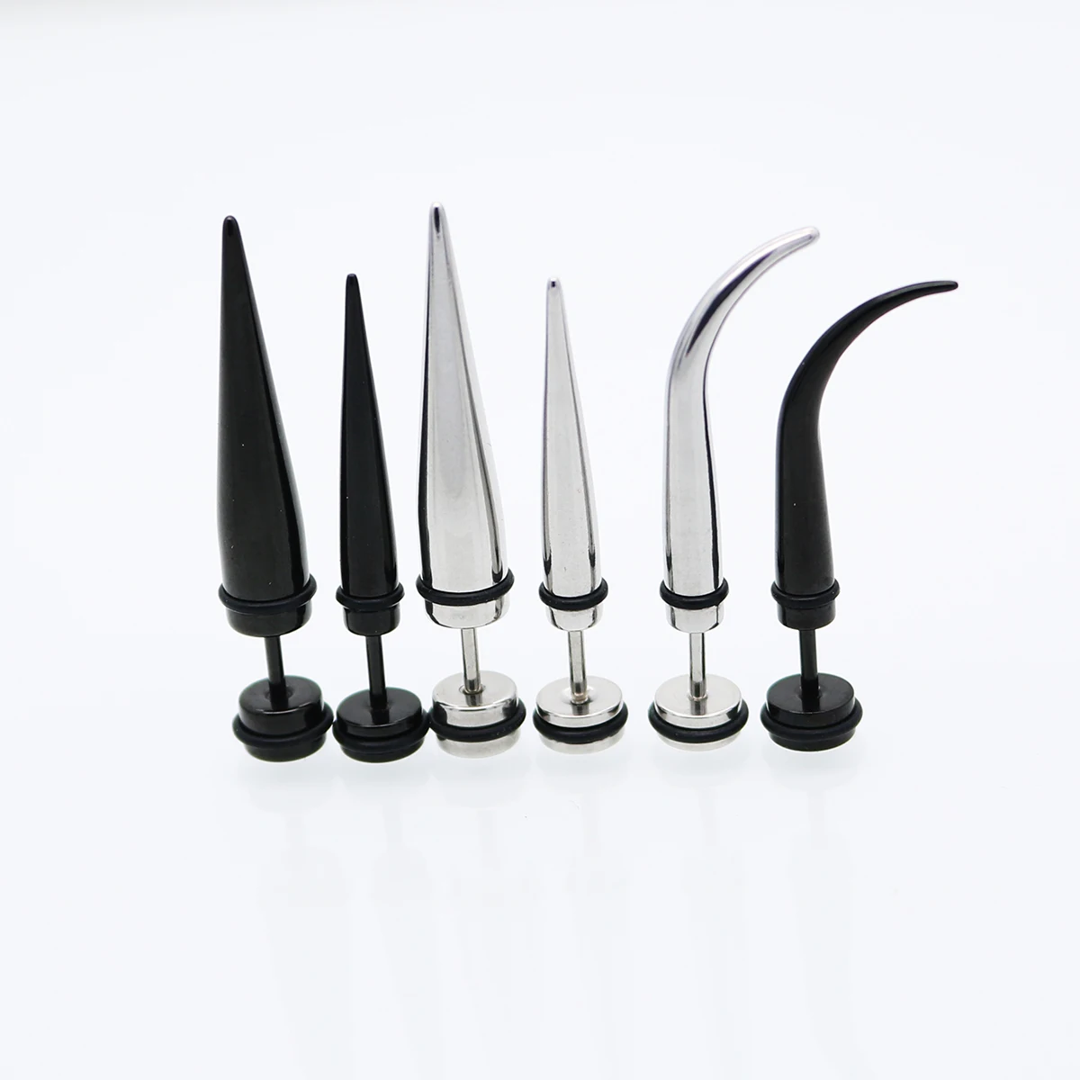 1 шт. подделки для ушей в стиле панк мужчин и женщин|Серьги-гвоздики| |