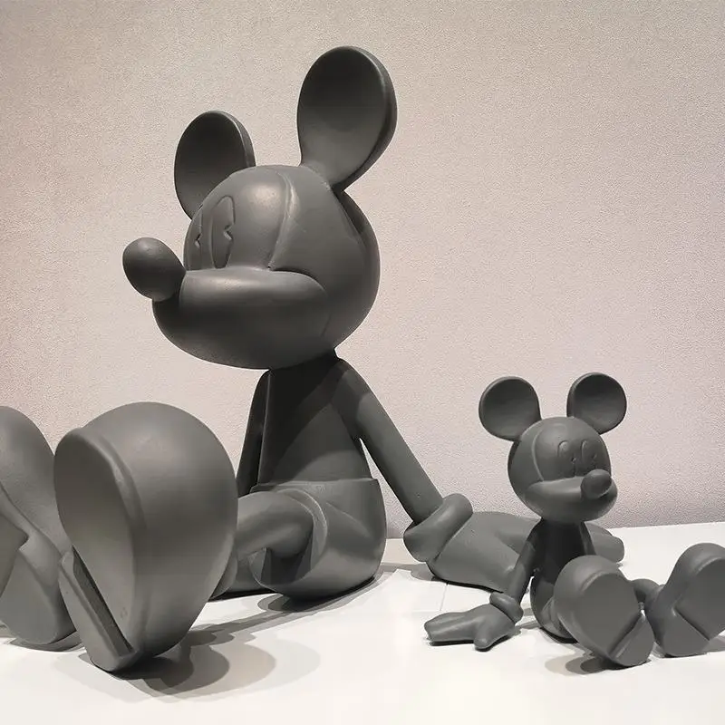 

Disney Electroplating Mickey Mouse Resin Hand-made Model Doll Gift Children's Gift Home Decoration Decoration Collection Model