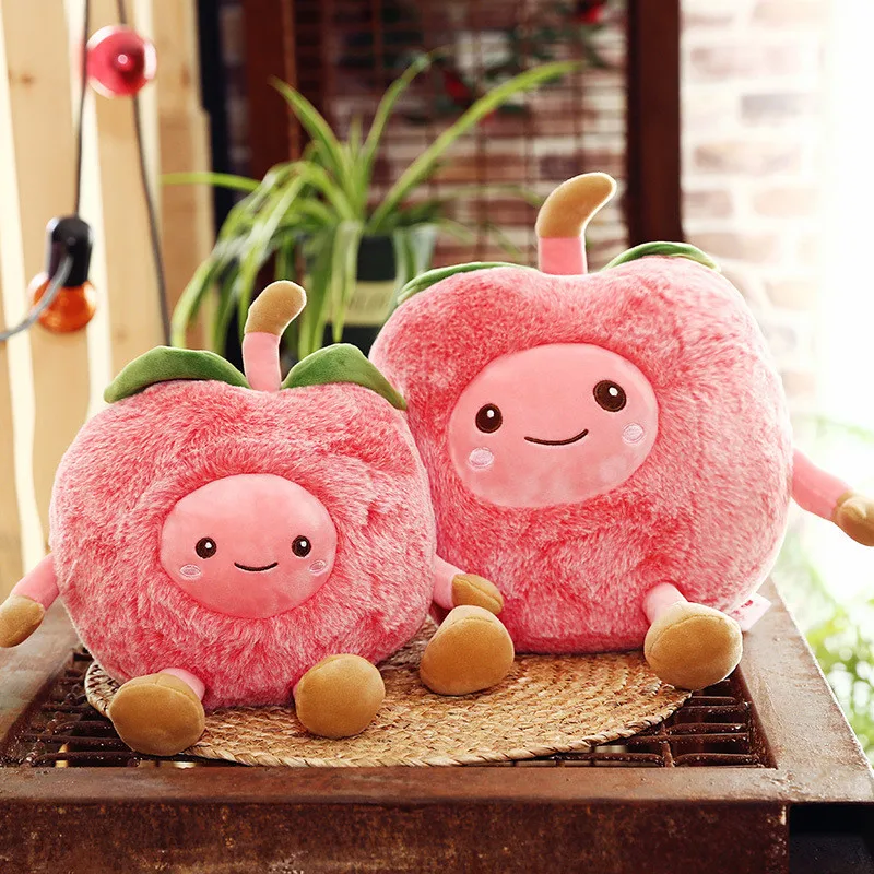 40 см мягкие игрушки в виде фруктов яблоко плюшевые куклы арбуз ананас овощи плюш