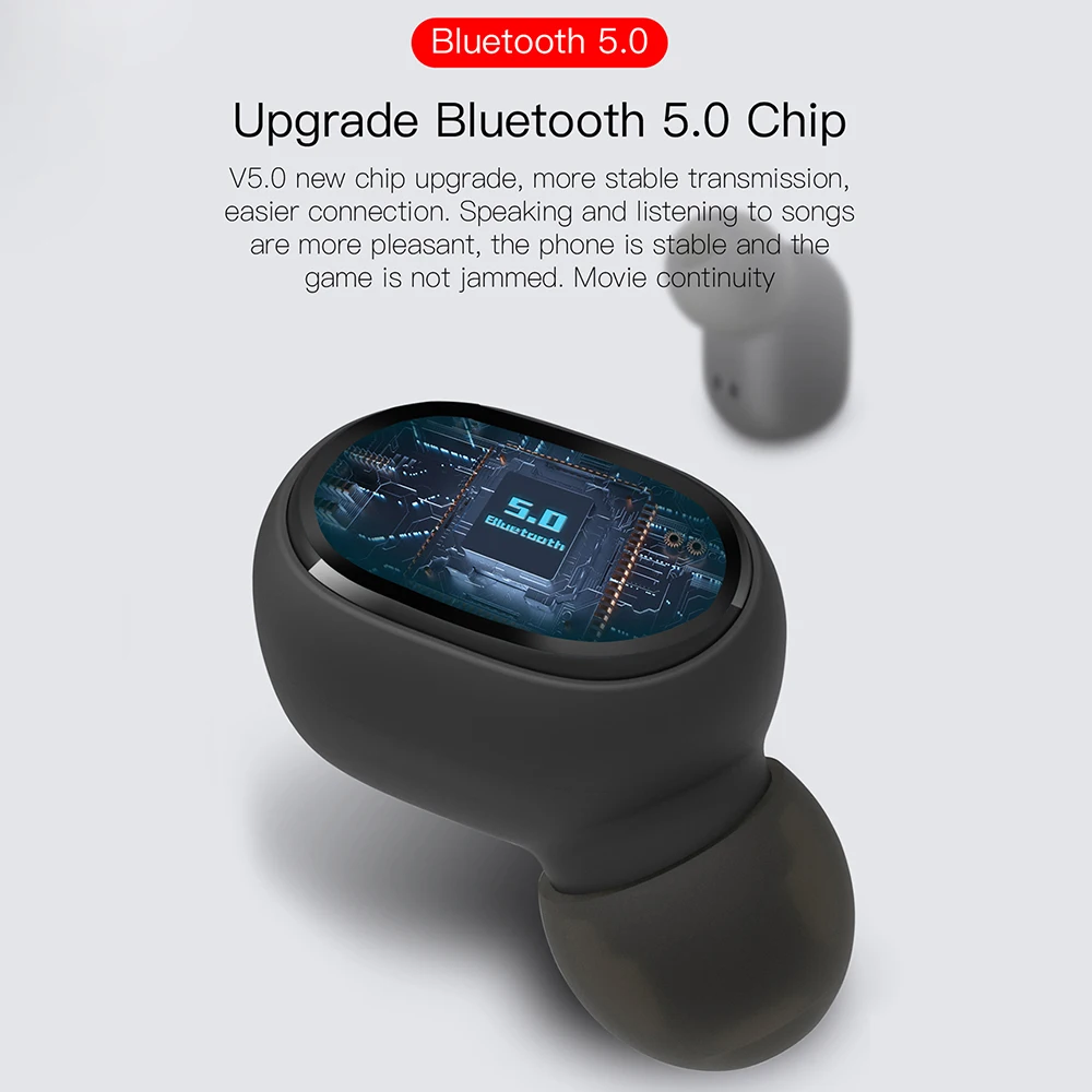 Крутые беспроводные наушники TWS со светодиодным дисплеем Bluetooth Двойные