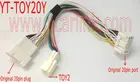 20-контактный до 6 + 6 маленьких Y-образных кабелей для Lexus LS430 2001-2006 (YT-TOY20Y)