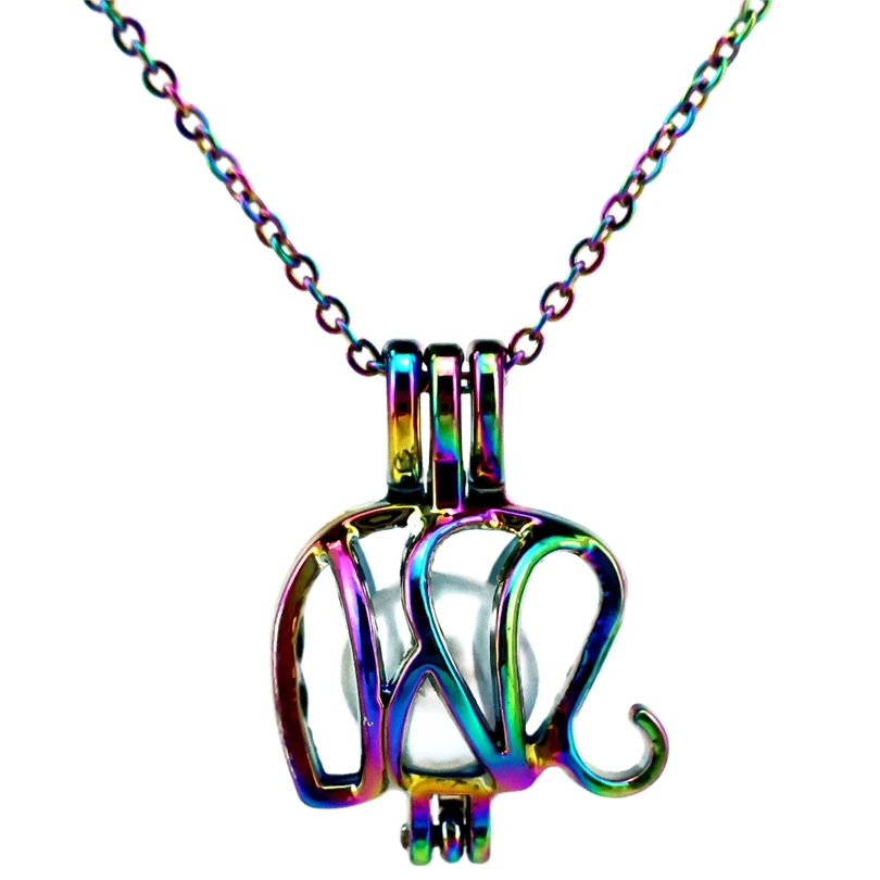 C102 радужные цвета слон бусины клетка эфирное масло диффузор ароматерапия