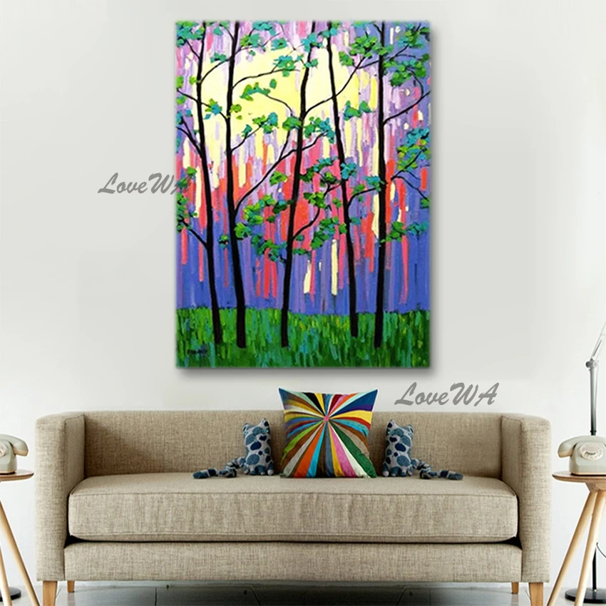 Дешевые абстрактные акриловые картины на холсте Настенная картина Искусство 100%