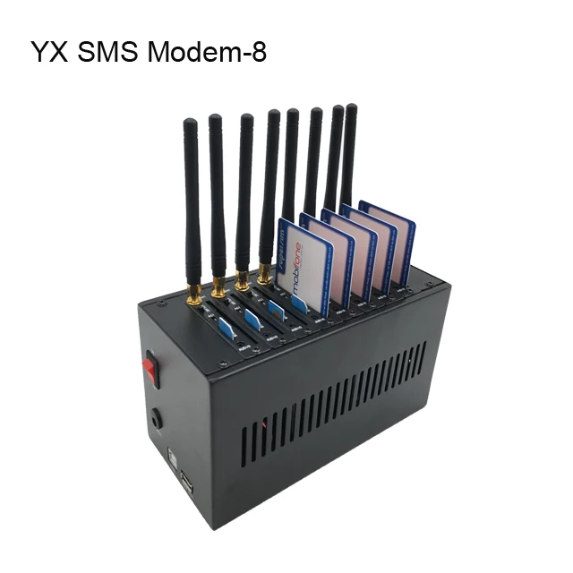 

Factory Supply Bulk SMS Sending Quad Band GSM 8 Port Modem