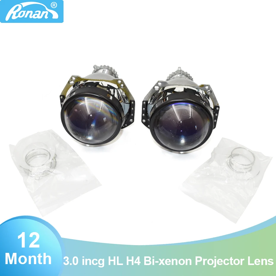 RONAN 2 шт. H4 socket 3 0 HD синяя пленка 3R G5 линзы проектора Bi xenon использование D2S D2H лампы