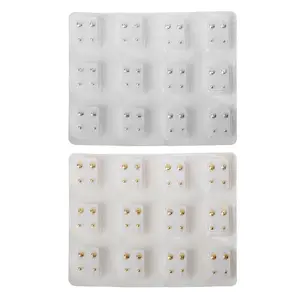 Оптовая продажа, 12 пар носочков на пистолет пирсинг уха серьги Инструмент для пирсинга Комплект Одноразовых боль стерильные стержня уха серьги гипоаллергенные серьги ювелирных изделий