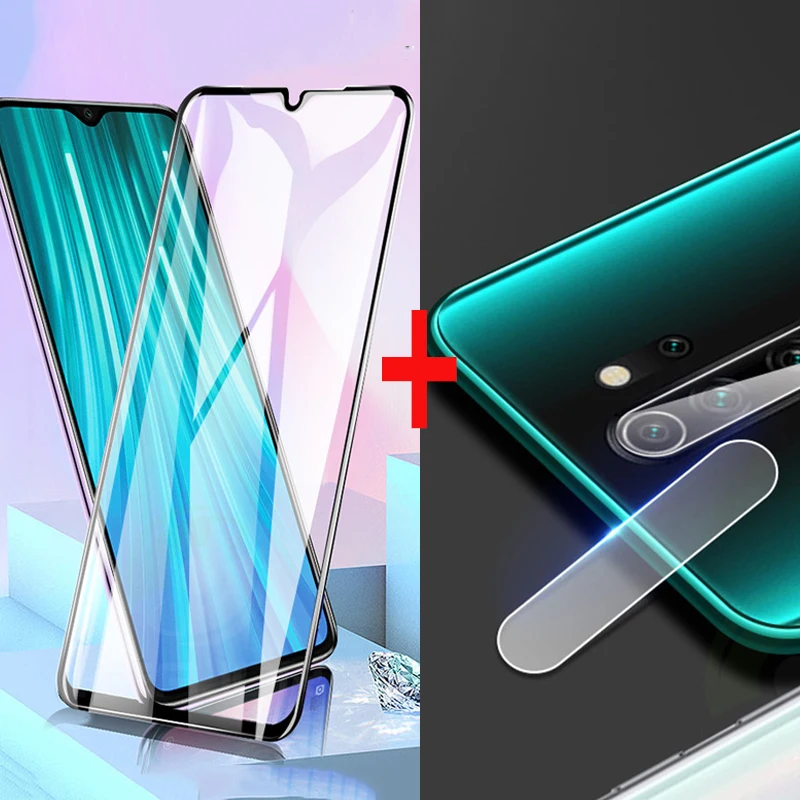 Add Camera Glass Стекло для Xiaomi Redmi Note 8 Pro закаленное стекло полное покрытие защитная пленка ультра-тонкая защитная пленка для экрана для Xiaomi Redmi Note8 Pro - Цвет: Add Camera Glass