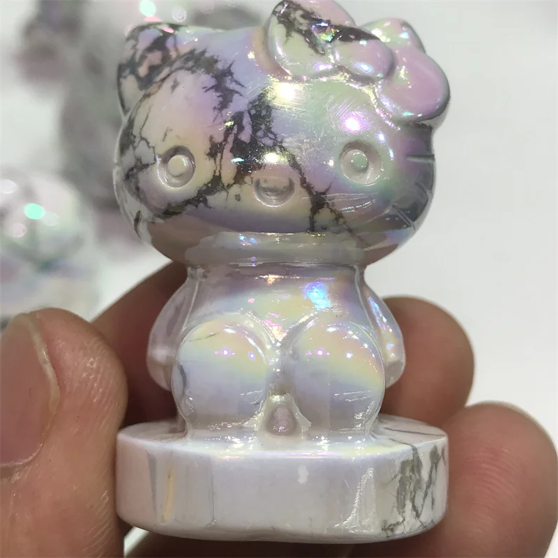 

Различные статуи животных, натуральная белая бирюза, гальванизированная резьба, животное, Кварцевая скульптура, чакра, камень, исцеляющий б...