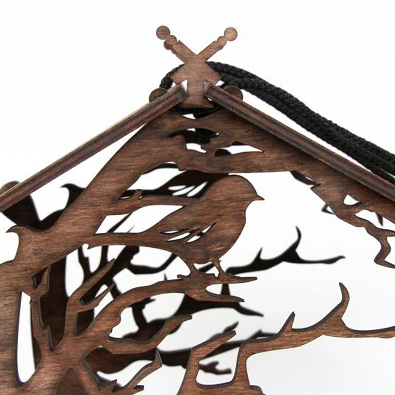 

Hot Hanging Hummingbird Feeder Nesting Wooden Birdhouse Garden Decor Handmade Bird Feeder Wooden Ring Toss Ornaments Outdoor MVI