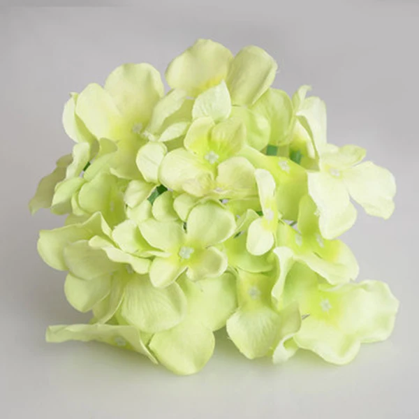 Light Green Искусственная гортензия букет цветок, шелковые цветы с стержня для дома Свадебные украшения подарок DC112 - Цвет: Light Green
