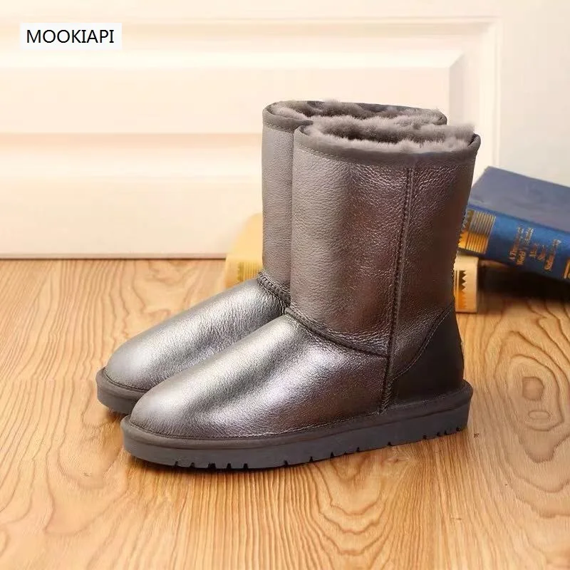 В 2019 году высококачественные мужские зимние ботинки из натуральной овчины 100%